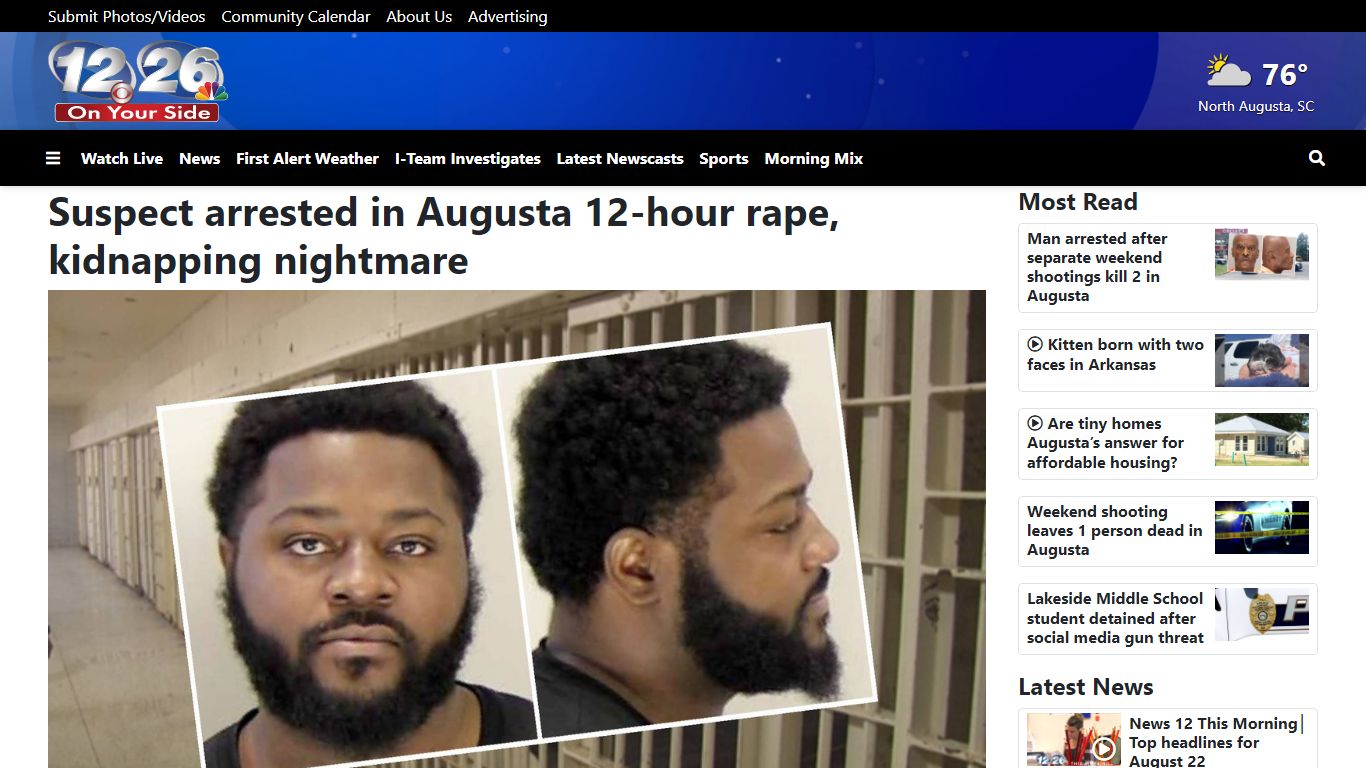 Suspect arrested in Augusta 12-hour rape, kidnapping nightmare